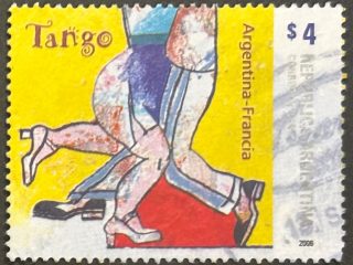 Sello Argentina 2006 - Tango - $4 Usado