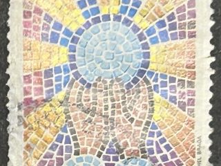 Sello Brasil 1985 - Congreso Eucarístico - 2000 Cr$ Usado