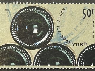 Sello Argentina 2000 - Botellas de Vino - 50c Usado
