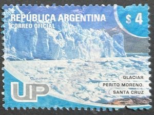 Sello Argentina 2005 - Glaciar Perito Moreno - $4 Usado
