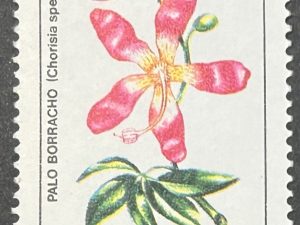 Sello Argentina - Flores : Palo Borracho - 0,20 Australes Nuevo