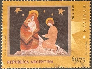 Sello Argentina 1997 - Navidad- 0,74$ Usado