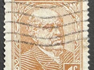 Sello Argentina 1963 - Domingo Sarmiento - 1c Marrón Usado