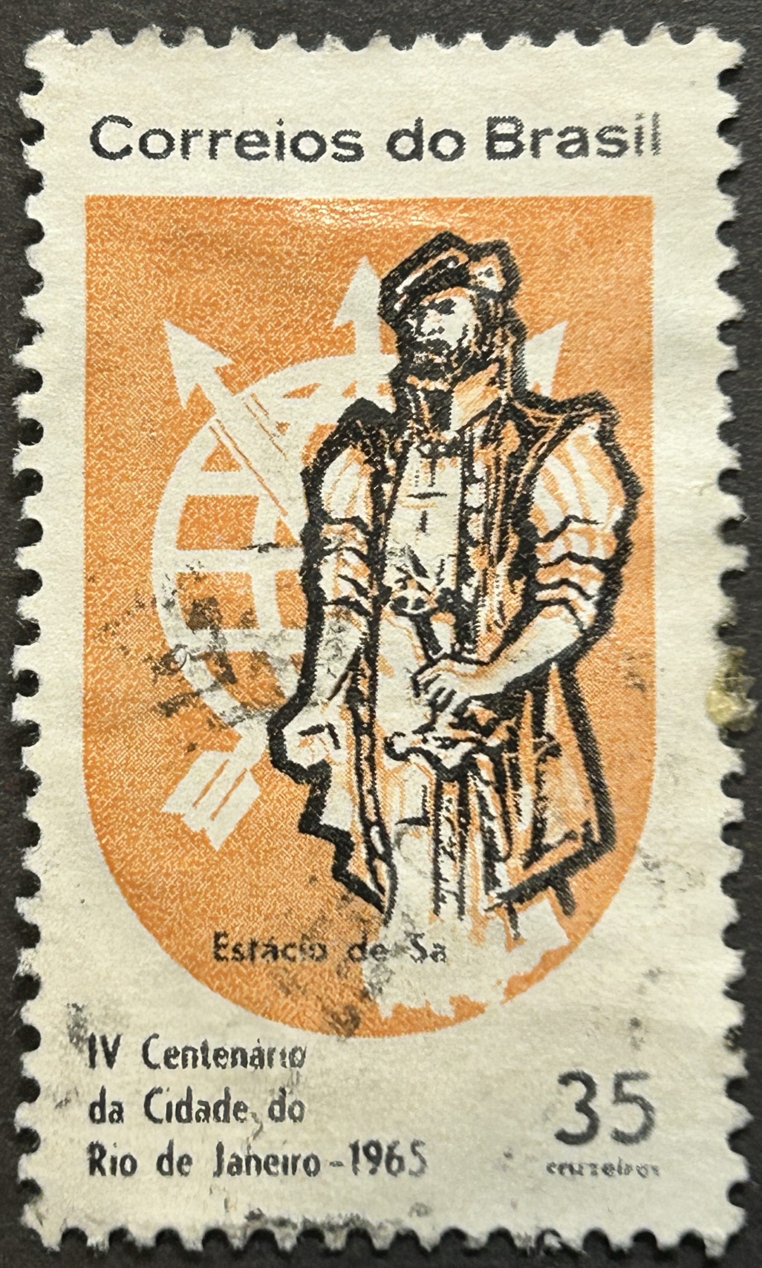 Sello Brasil 1965 - Centenario de Río de Janeiro - 35 Cruzeiros Usado