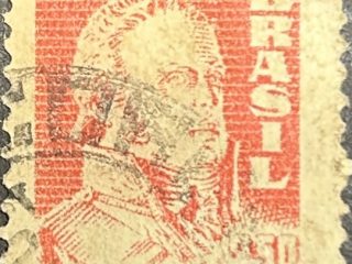 Sello Uruguay 1959 - Rey Joao VI de Portugal - 2,50 Crz Rojo usado