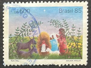Sello Brasil 1985 - Natal - 500 Cruzeiros Usado