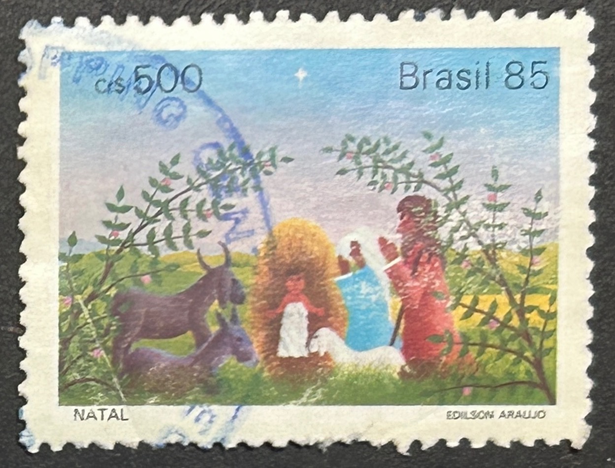 Sello Brasil 1985 - Natal - 500 Cruzeiros Usado