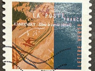 Sello Francia 2021 - Kandinsky Dans le Circle - Lettre Vert