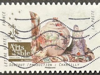 Sello Francia 2018 - Les Arts de Table : Chantilly - Lettre Verte