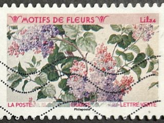 Sello Francia 2021 - Fleurs : Lilas - Lettre Verte