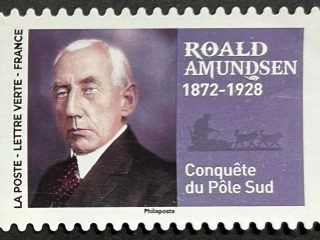 Sellos Francia 2022 - Amundsen - Lettre Verte