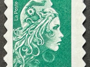 Sello Francia 2018 - Marianne L’engage - Verde Usado - Lettre Verte