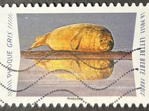 Sello Francia 2020 - Foca Gris - Lettre Verte Usado