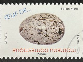 Sello Francia 2020 - Huevo de : Moineau Domestique - Lettre Verte