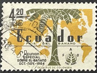 Sello Ecuador 1964 - Banano - 4,20 Sucre Usado