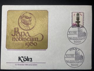 Sobre Primer Día Alemania 1980 - visita de Juan Pablo II