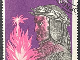 Sello Ecuador 1966 - Dante - 3 Sucres Usado Aéreo