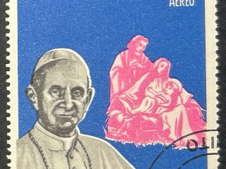 Sello Ecuador 1966 - Pablo VI en Nazaret - 1,30 Sucres Aéreo Usado