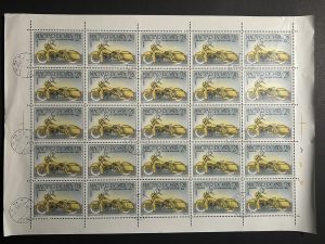 Pliego Hungría 1985 - Motocicletas : Harley Davison  - 25 Valores - 2 Florines Usado