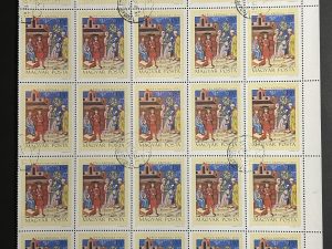 Copia de Semi Pliego Hungría 1971 - Kepes Kronika 1370 - 25 Valores - 40 Filler Usado