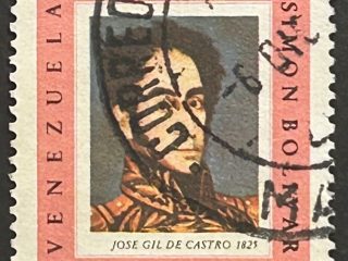 Sello Venezuela 1966- Bolivar por José Gil De Castro - 0,3 Bolívares Usado Aéreo