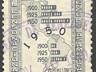 Sello Venezuela 1959 - censo de las Americas - 10 Céntimos Usado
