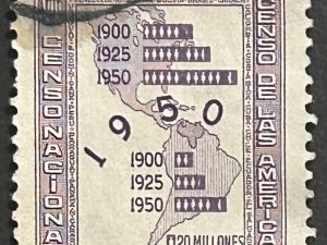 Sello Venezuela 1959 - censo de las Americas - 50 Céntimos Usado