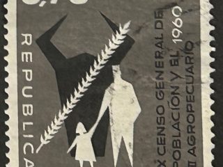 Sello Venezuela 1961 - censo - 0,70 Bolívares Aéreo Usado