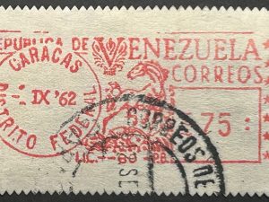 Matasellado correos Venezuela - 1962