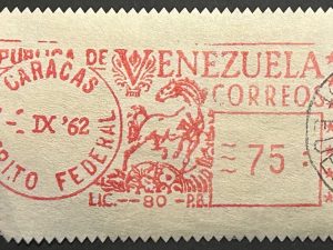Matasellado correos Venezuela - 1962