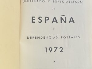 Catálogo de Epaña y dependencias 1972