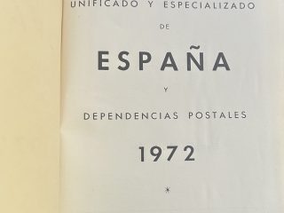 Catálogo de Epaña y dependencias 1972