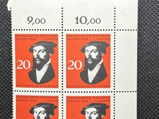 Bloque de 4 con bordes - Alemania - 1964 - Nuevos