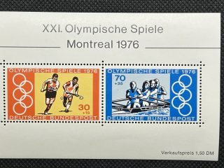 Hoja souvenir - Alemania 1976 - Juegos Olímpicos Montreal