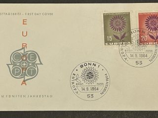 FDC Sobre Primer Dia - Alemania 1964 - Tema Europa