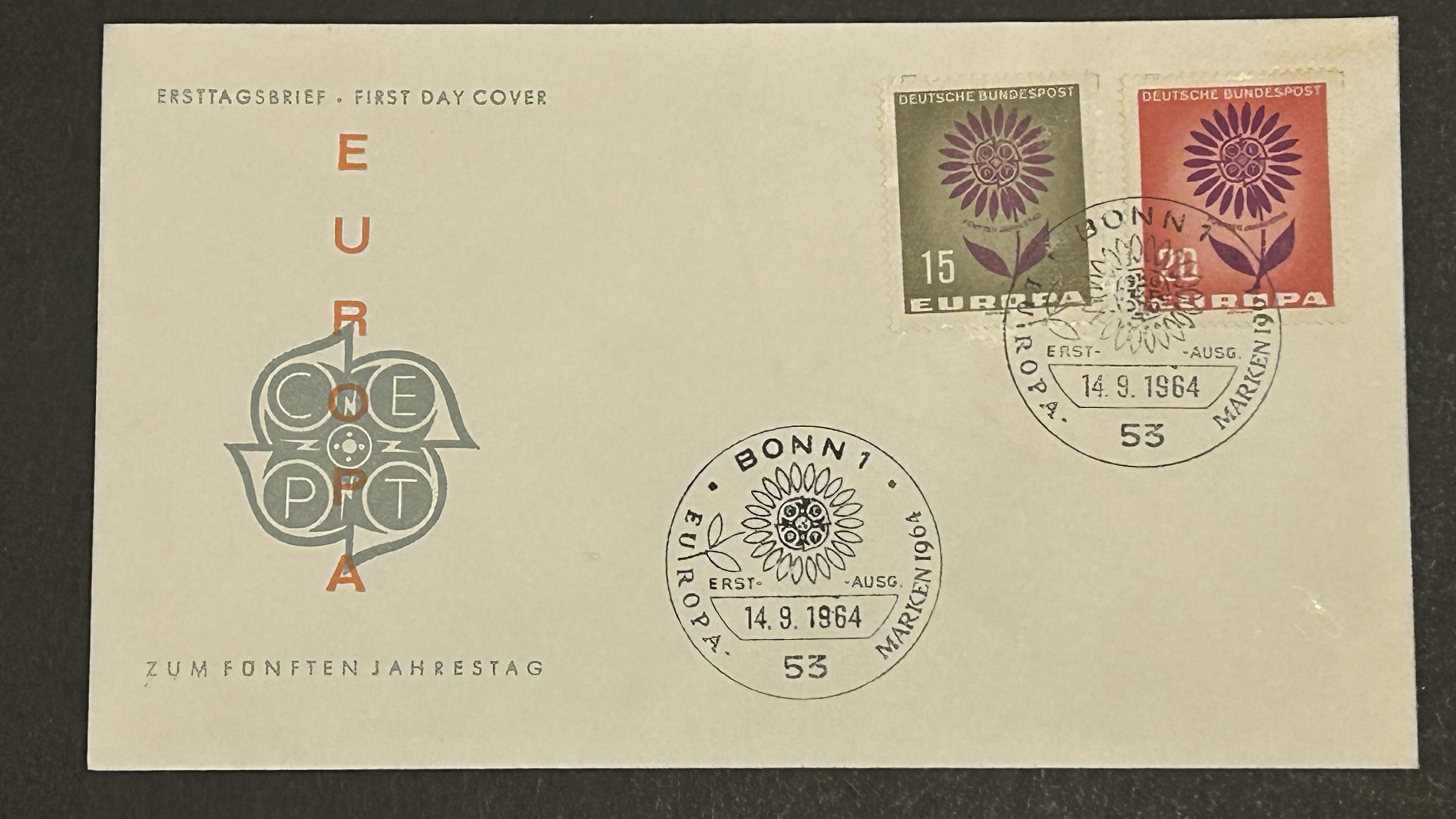 FDC Sobre Primer Dia - Alemania 1964 - Tema Europa