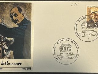 FDC Sobre Primer Dia - Alemania 1972 - Max Lieberman