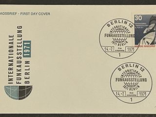 FDC Sobre Primer Dia -  Alemania 1971 - Exposición Internacional de Radio