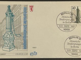 FDC Sobre Primer Dia - Alemania 1983 - bombas de agua histórica