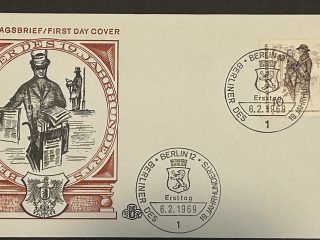 FDC Sobre Primer Dia - Alemania 1969 - Berliner Burger s.xix