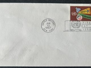 Sobre de Primer Día (FDC) Naciones Unidas 1967 - Año Internacional del Turismo