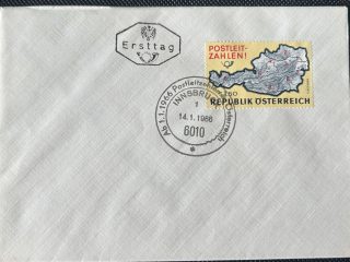 Sobre Primer Día (FDC) Austria 1966 - Introducción de Códigos Postales