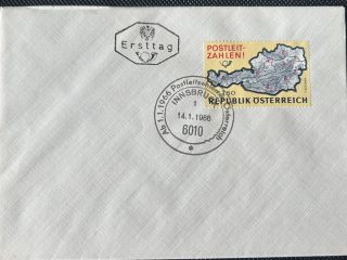 Sobre Primer Día (FDC) Austria 1966 - Introducción de Códigos Postales