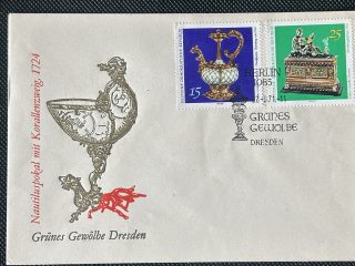 Sobre Primer Día (FDC) Alemania DDR 1971 - Tesoros de la Bóveda Verde (Grünes Gewölbe)