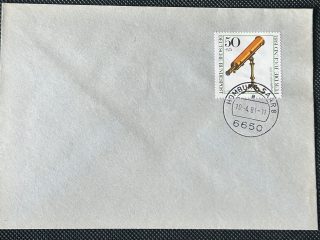 Sobre Filatélico Alemania 1981 - Sello Telescopio 1770 - Matasellos de Favor