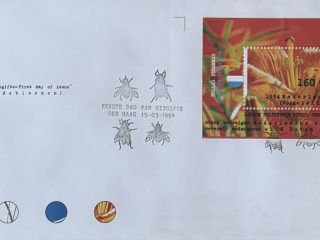 Sobre Primer Día FDC Países Bajos 1994 - Flora Flores Silvestres Lirio NVPH 319 (Bloque)