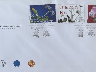 Sobre Primer Día FDC Países Bajos 1994 - Serie Flores Silvestres Trio NVPH 319