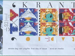 Sobre Primer Día FDC Países Bajos 1993 - Kinderpostzegels Bloque Niños y Medios NVPH 315