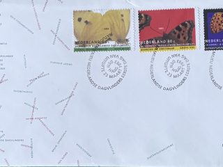 Sobre Primer Día FDC Países Bajos 1993 - Serie Mariposas Trío NVPH 307