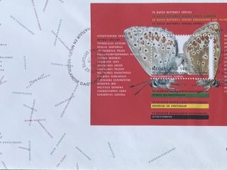 Sobre Primer Día FDC Países Bajos 1993 - Mariposas Hoja Bloque NVPH 307